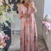 Fleur maxi dress pink