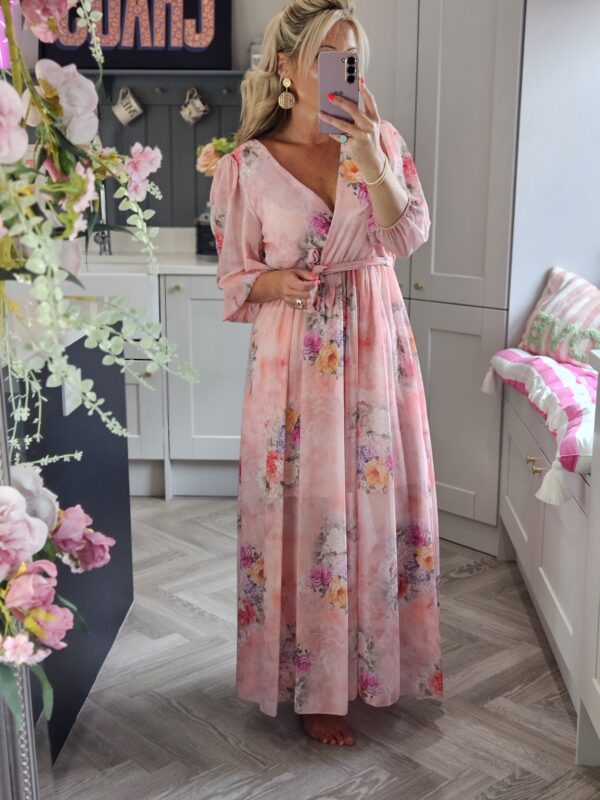 Fleur maxi dress pink