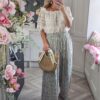 stripe trousers khaki