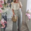 stripe trousers khaki