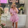 Neon leopard playsuit purple