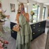 Oasis dress sage green