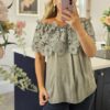 Maya top khaki