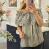 Maya top khaki