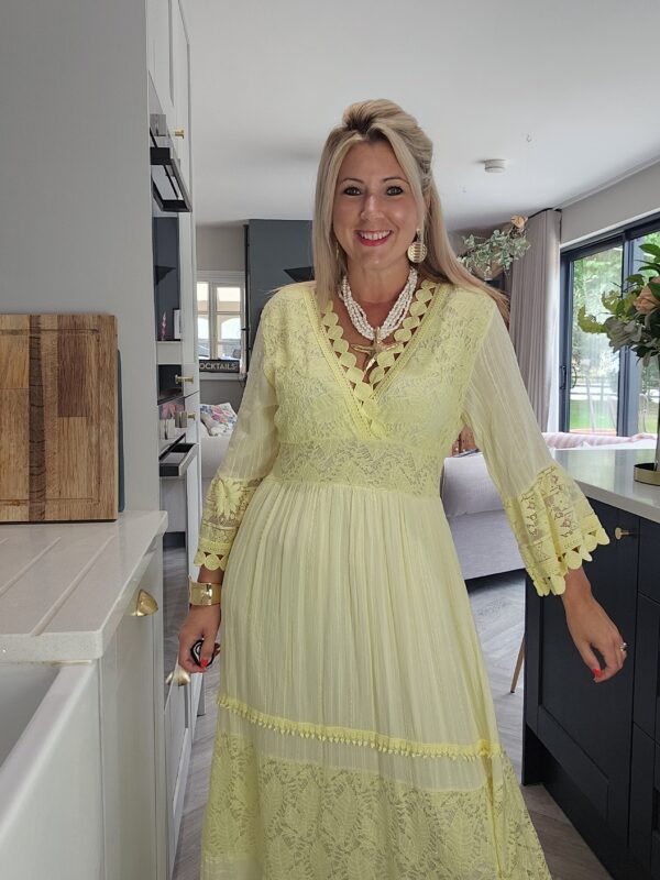 Lemon maxi dress