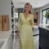 Lemon maxi dress
