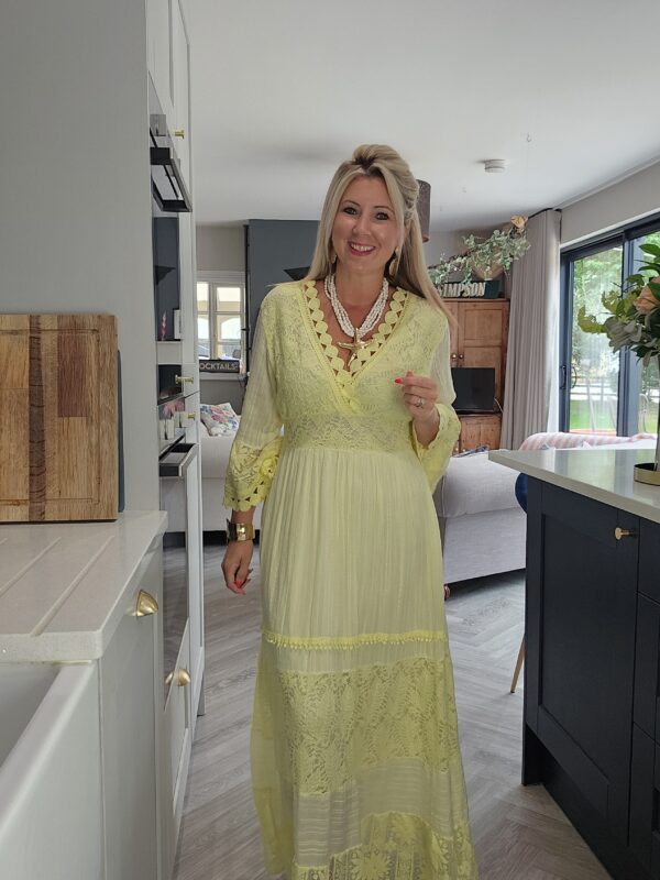Lemon maxi dress