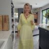 Lemon maxi dress