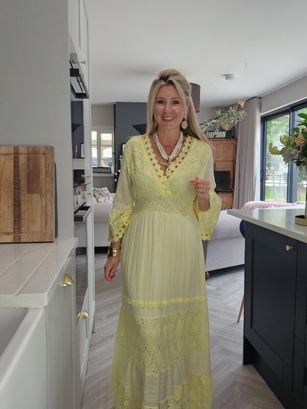 Lemon maxi dress