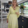 Lemon maxi dress