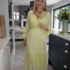 Lemon maxi dress