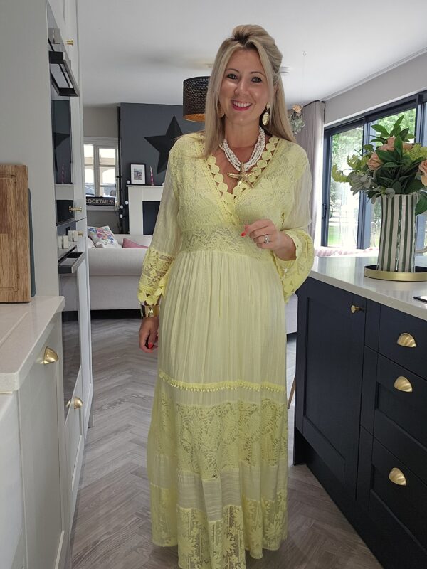 Lemon maxi dress