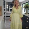 Lemon maxi dress