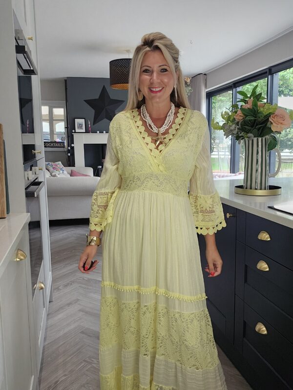Lemon maxi dress
