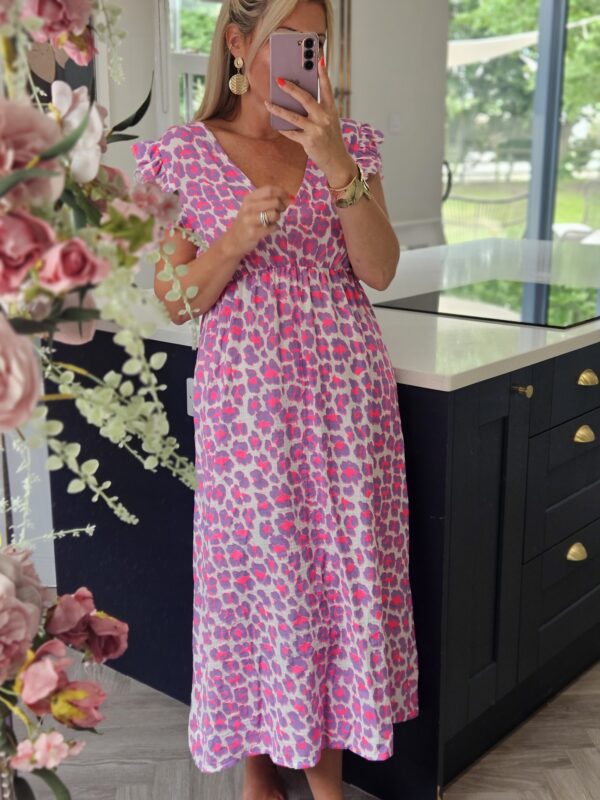 leopard dress pink