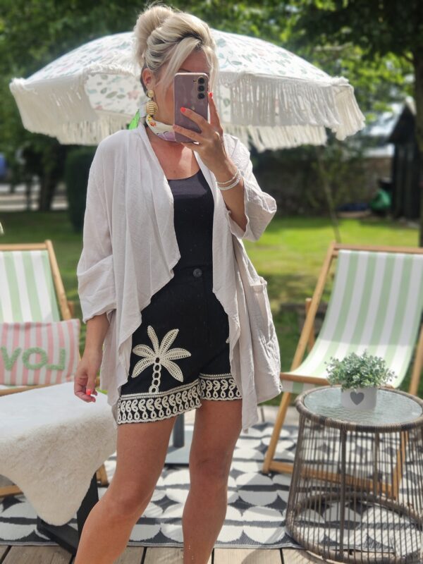ecru waterfall cardigan
