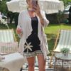 ecru waterfall cardigan