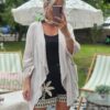 ecru waterfall cardigan