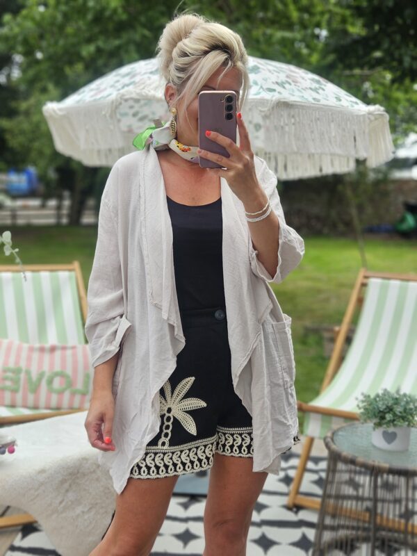 ecru waterfall cardigan