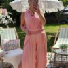 coral jumpsuit