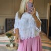 Mya top white