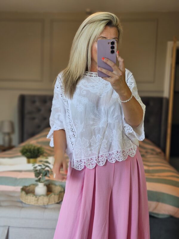 Mya top white
