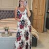 Carlo strappy dress red