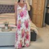 Carlo strappy dress pink