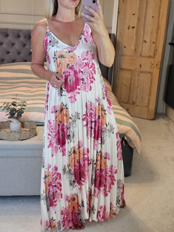 Carlo strappy dress pink