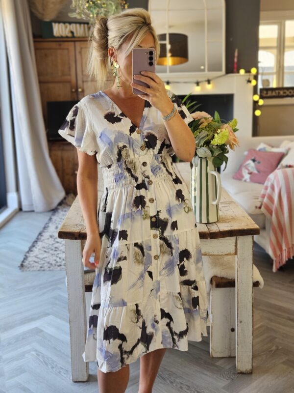 Midi dress marble