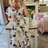 Midi dress marble
