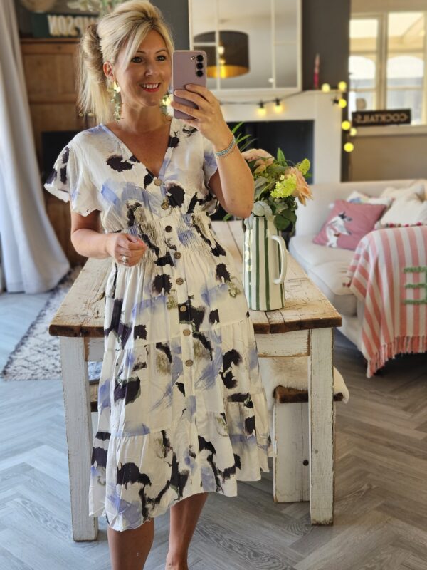 Midi dress marble