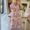 Pink maxi dress