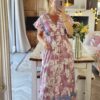 Pink maxi dress