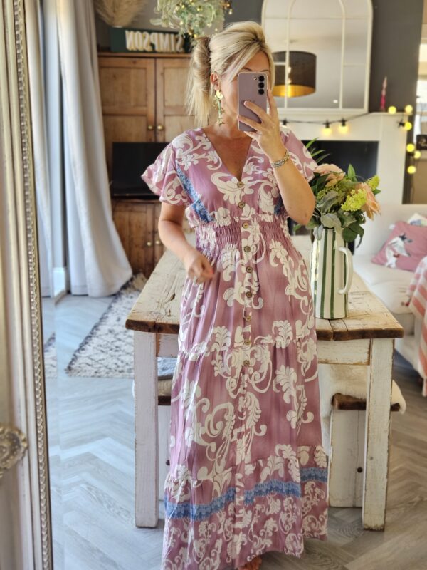 Pink maxi dress