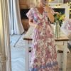 Pink maxi dress