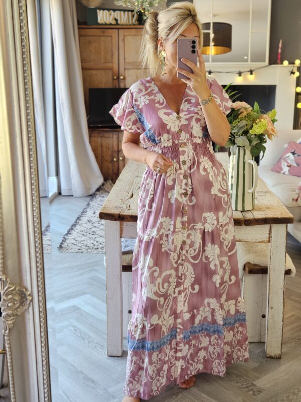 Pink maxi dress