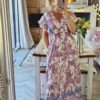 Pink maxi dress