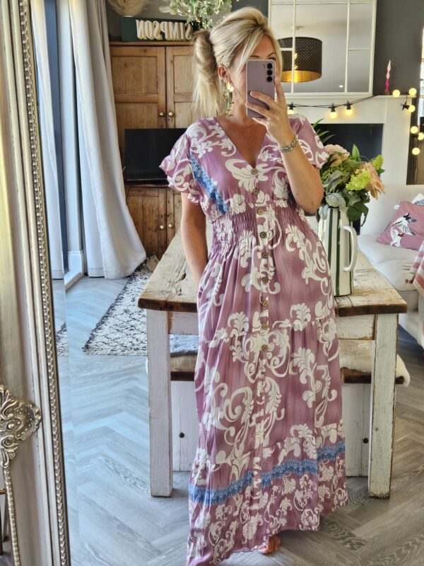 Pink maxi dress