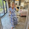 Blue maxi dress