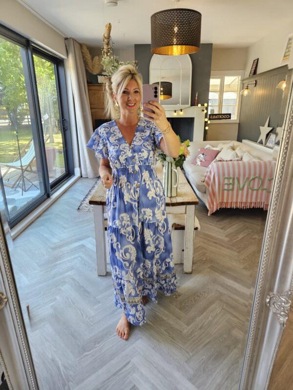 Blue maxi dress