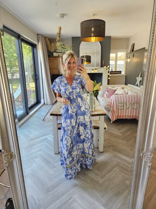 Blue maxi dress