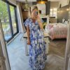 Blue maxi dress