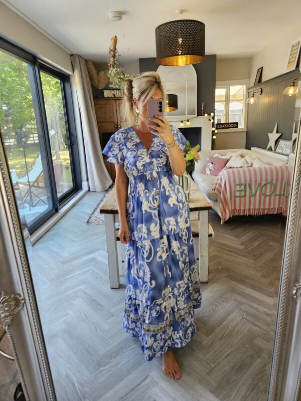 Blue maxi dress