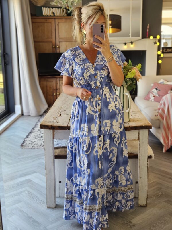 Blue maxi dress