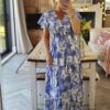 Blue maxi dress
