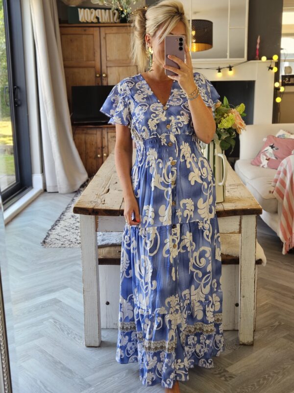 Blue maxi dress