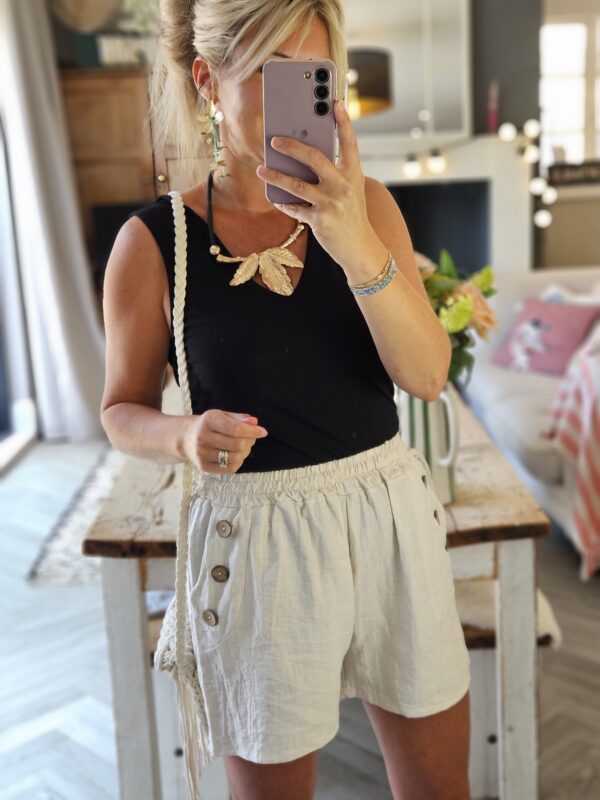 gold leaf necklace
