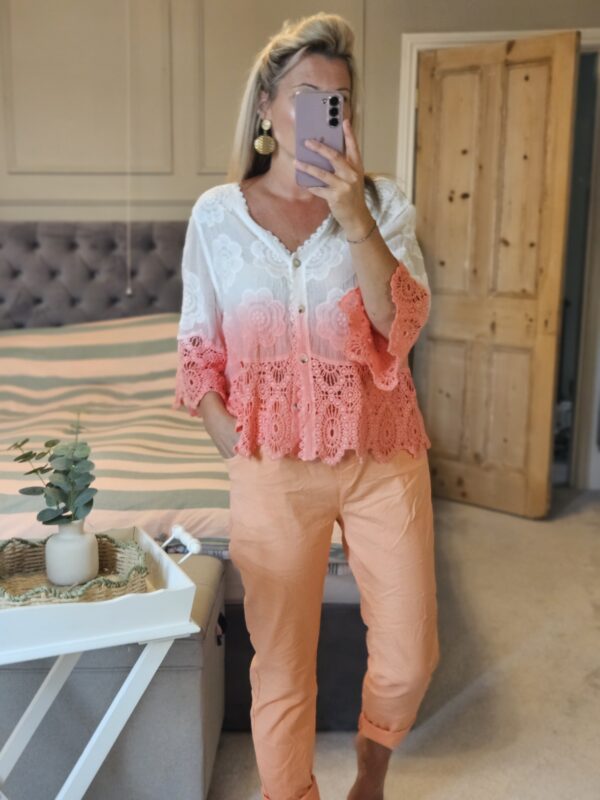 Coral magic trousers