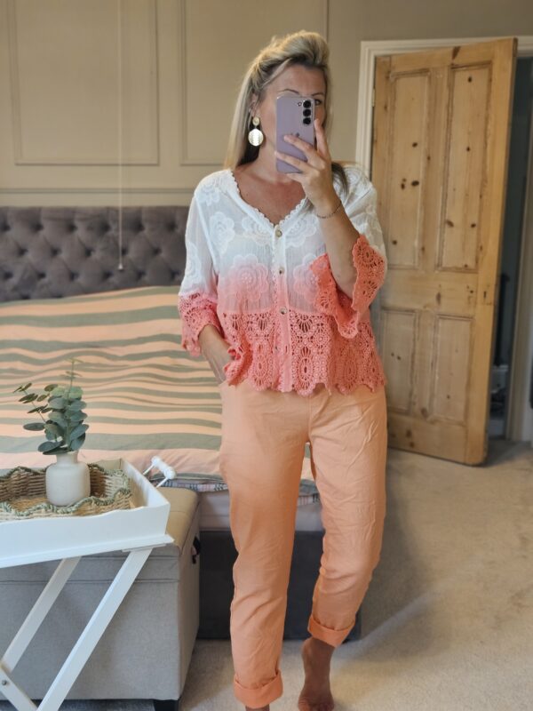 Coral magic trousers